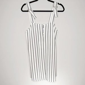 ASOS GLAMOROUS • Striped White Mini Dress Sz Small